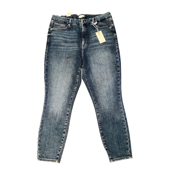 Judy Blue Denim - Good American Good Waist Crop Jeans Womens Size 15 Blue High Rise